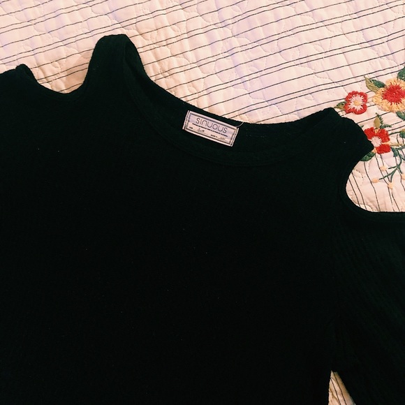 Shoulder Cut Out Sweater - Picture 1 of 2